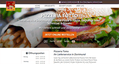 Desktop Screenshot of pizzeria-totto.de