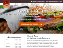 Tablet Screenshot of pizzeria-totto.de